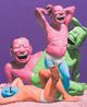 Float by Yue Minjun contemporary artwork Painting