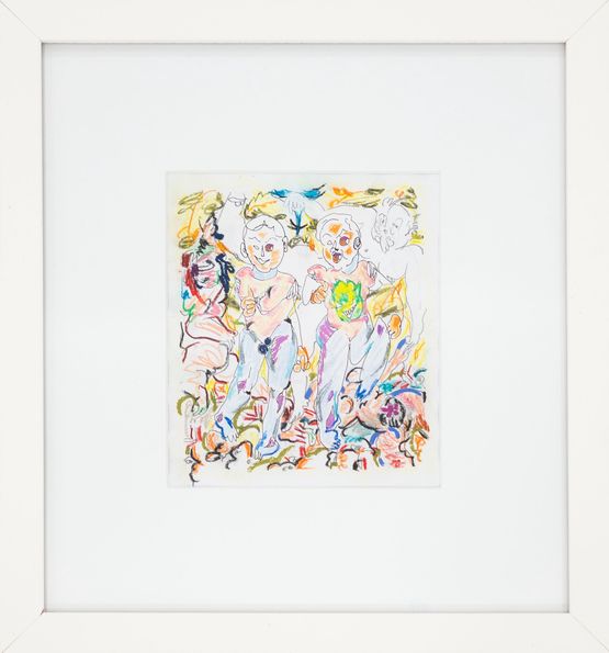 Drawing for Super Twins No. 1 by Xinyan Zhang contemporary artwork Painting