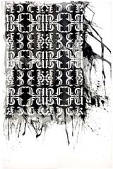 F. F. S. 392 by Kendell Geers contemporary artwork works on paper