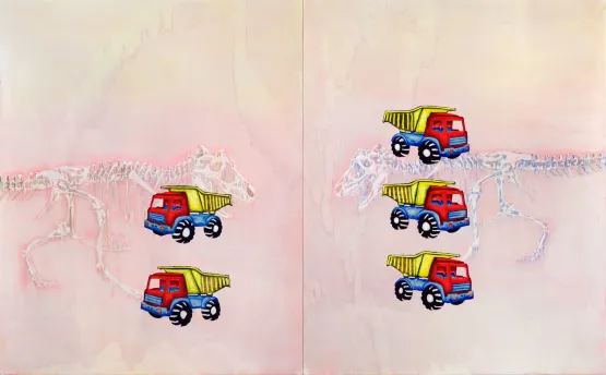 Aber kaputt ist alles nicht by Christoph Matthes contemporary artwork Painting