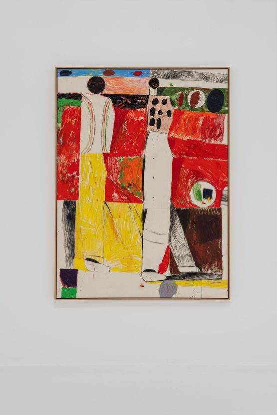Untitled Red Fields by Sune Christiansen contemporary artwork Painting