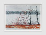 Hudson River Empire Line by Kirsten Everberg contemporary artwork painting works on paper