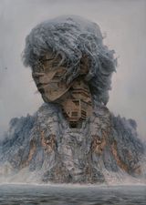 Jia Yuan Mountain by Du Kun contemporary artwork painting