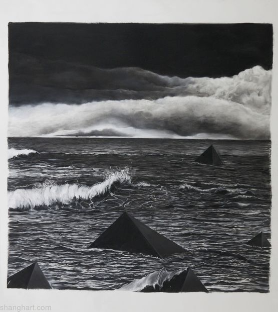 CCome Close Come Closer All in the Peripheral Visions Are Broken Waves by Chen Xiaoyun contemporary artwork Painting