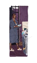 Breakfast in Bed by Billie Zangewa contemporary artwork textile