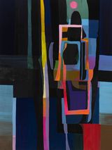 Rain on leaves by Sojourner Truth Parsons contemporary artwork painting