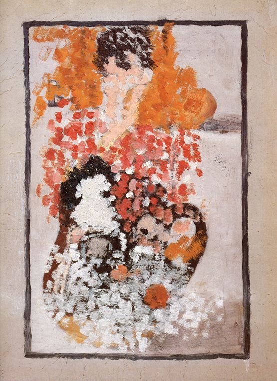 Etude pour Le Corsage a carreaux by Pierre Bonnard contemporary artwork Painting