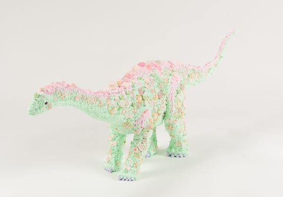 Sweet dinosaur by Osamu Watanabe contemporary artwork Mixed Media