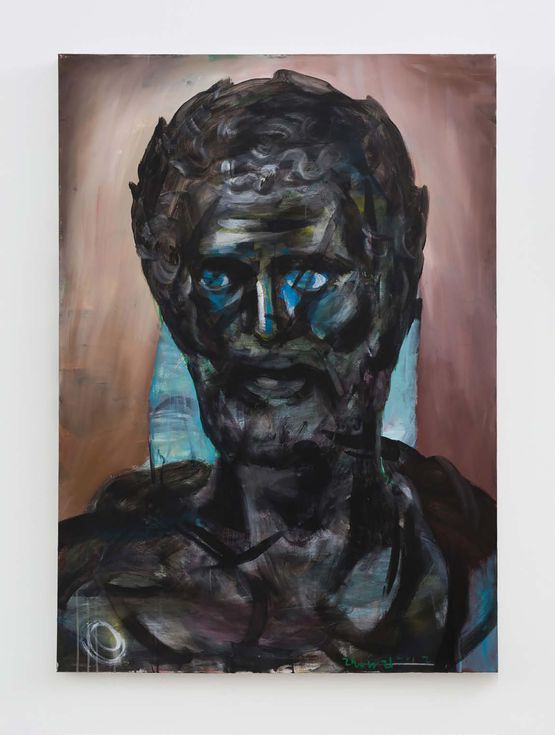 Bronze Bust From Ancient Greece by Zhou Yilun contemporary artwork Painting
