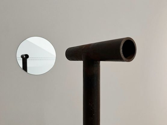 Locator with Mirror by Nancy Holt contemporary artwork Sculpture