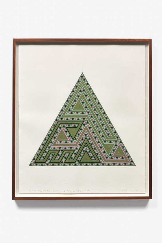 The One True Temple of the Three-headed Snakes OR The City and the City and the City by Charles Avery contemporary artwork Works on Paper