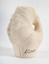 Tete de femme couronnee de fleurs A.R. 236 by Pablo Picasso contemporary artwork sculpture