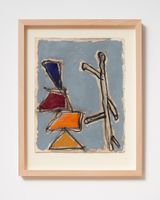 Ladder and Step Series 9 by Basil Beattie contemporary artwork painting