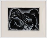 And She Vomited up the Sun and the Moon and then the night had its Own Light by Judy Chicago contemporary artwork drawing