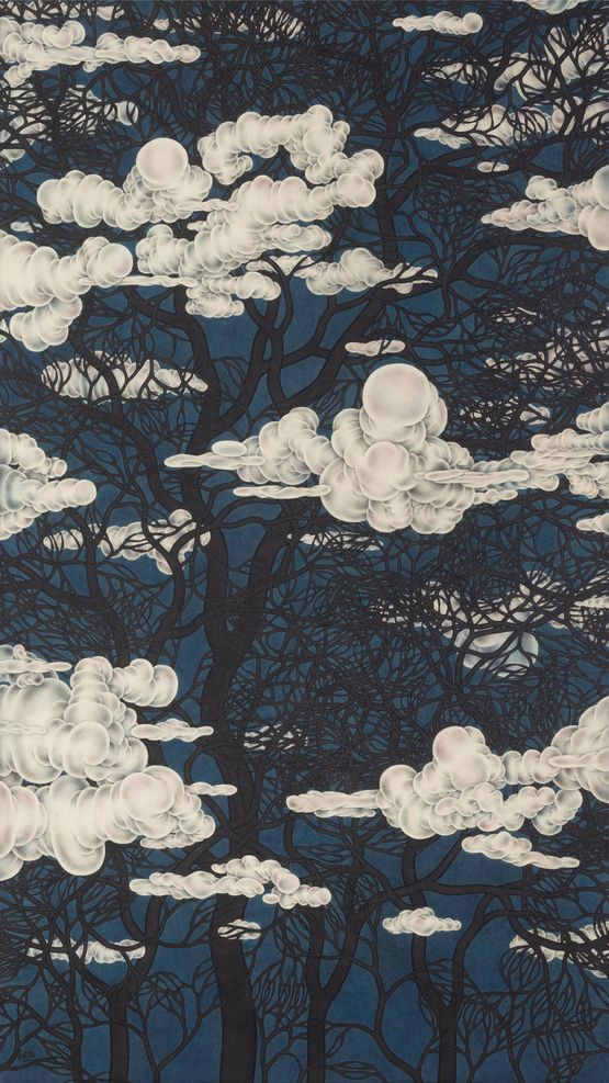 IN AND OUT OF THE CLOUDS NO. 15 by Lao Tongli contemporary artwork Painting