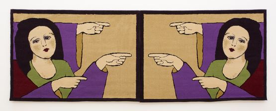 Carpets on the theme of Promised Paintings by Gulsun Karamustafa contemporary artwork Textile