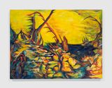 Blue Flame in the Wind by Erica Mao contemporary artwork painting works on paper