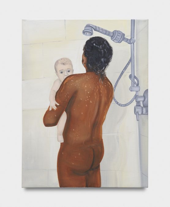 The shower by Katja Seib contemporary artwork Painting