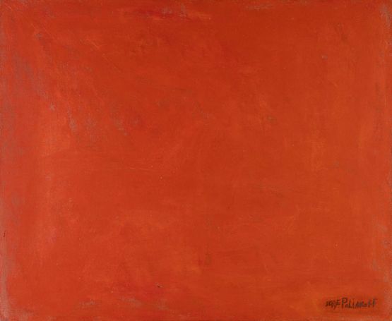 Rouge monochrome by Serge Poliakoff contemporary artwork Painting