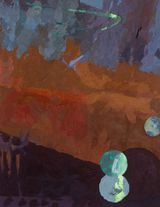 Moon-Person by Mary Ramsden contemporary artwork painting