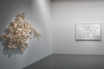 Contemporary art exhibition Tomoko Shioyasu Cosmic Perspective at SCAI THE BATHHOUSE Tokyo Japan