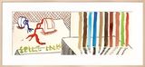 Spilt Ink with Tests by David Hockney contemporary artwork print