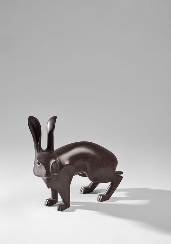 Young Hare by Daniel Daviau contemporary artwork Sculpture