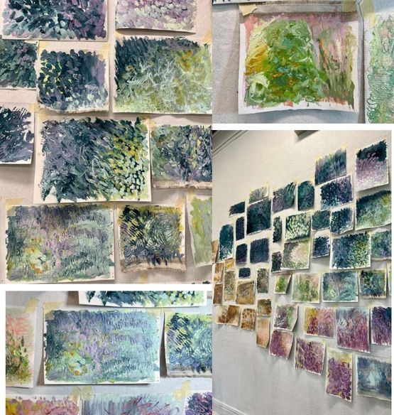 Studies for First Light by Maria Tan contemporary artwork Painting
