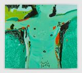 Naked Man in Nature by Jules De Balincourt contemporary artwork drawing painting