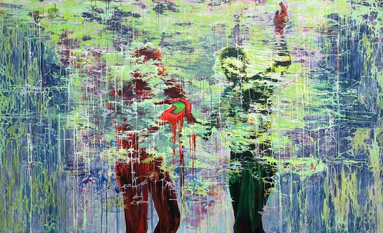 Its not just their fault by Chi Peng contemporary artwork Painting
