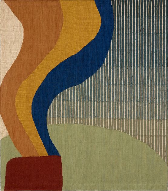 Volcano Erupts by Sussy Cazalet contemporary artwork Textile