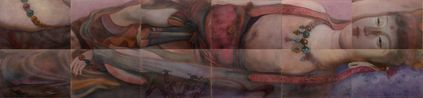 Reclining Bodhisattva by Xia Xiaowan contemporary artwork Works on Paper