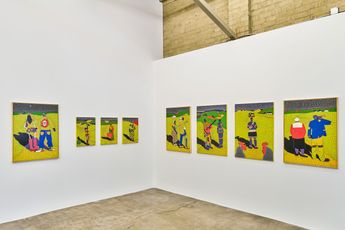 Contemporary art exhibition Sibusiso Duma Love and Tradition at Simchowitz Pasadena United States