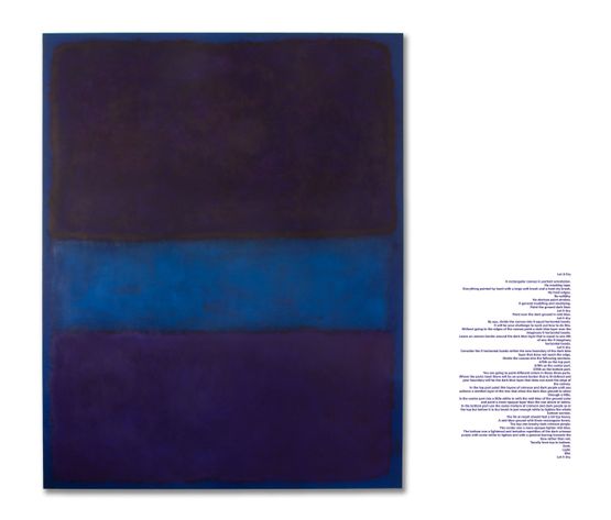 What is Seen is Described what is Described is Seen Version XVIII description by Liam Gillick by Jonathan Monk contemporary artwork Painting
