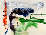 The panes of the badly hung windows rattled with the wind not constantly but a regular loud dull reminder by Dale Frank contemporary artwork painting