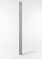 ITS DRIFTING FRAGRANCE CLIMBED UP THROUGH MY CONSCIOUS MIND light grey marble columns by Claudia Comte contemporary artwork sculpture