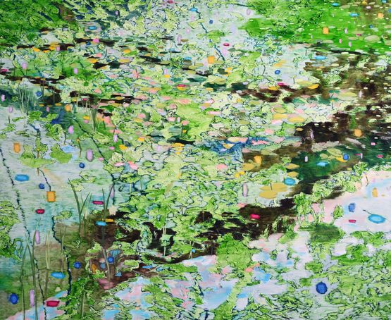 The Night of the Midnight Sun by Bin Woo Hyuk contemporary artwork Painting