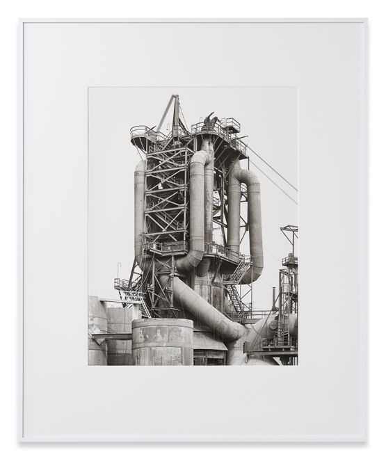 Blast Furnace BraddockPittsburgh Pennsylvania USA by Bernd  Hilla Becher contemporary artwork Photography