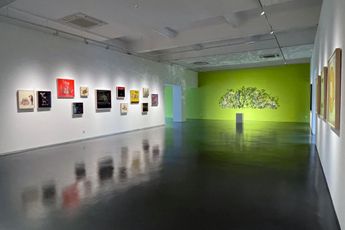 Contemporary art exhibition Anila Quayyum Agha The Unraveling at Sundaram Tagore Gallery Singapore