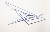Trianguconcentricos Alu Bleu 50 by Elias Crespin contemporary artwork sculpture