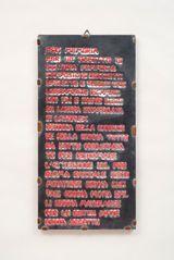 Memo for an object of female culture by Clemen Parrocchetti contemporary artwork sculpture textile