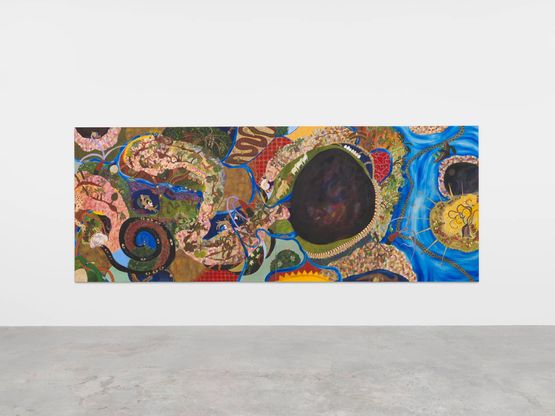 Facts and hearsayan encyclopaedia of various natural and less natural phenomena by Alyina Zaidi contemporary artwork Painting