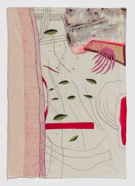 Integument by T. Vinoja contemporary artwork Textile