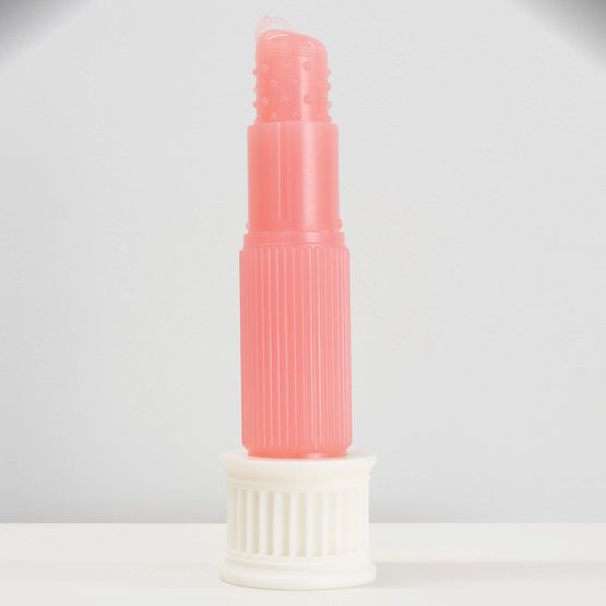 Lustre Glo-pink medium and White Stand by Caitlin Devoy contemporary artwork Sculpture