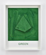 Eight Colorful Inside Jobs Green by John Baldessari contemporary artwork print works on paper