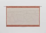 Untitled On Rust Ground by Luca Lee Frei contemporary artwork painting textile