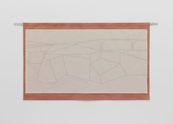 Untitled On Rust Ground by Luca Lee Frei contemporary artwork Painting