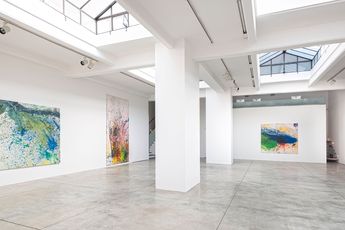 Contemporary art exhibition Shozo Shimamoto Shozo Shimamoto at Cardi Gallery Milan Italy