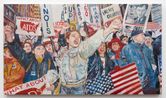ACT UP after Andrew Savulich 1992 by Keith Mayerson contemporary artwork Painting