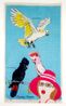 Hello Birds by Adrienne Doig contemporary artwork Mixed Media
